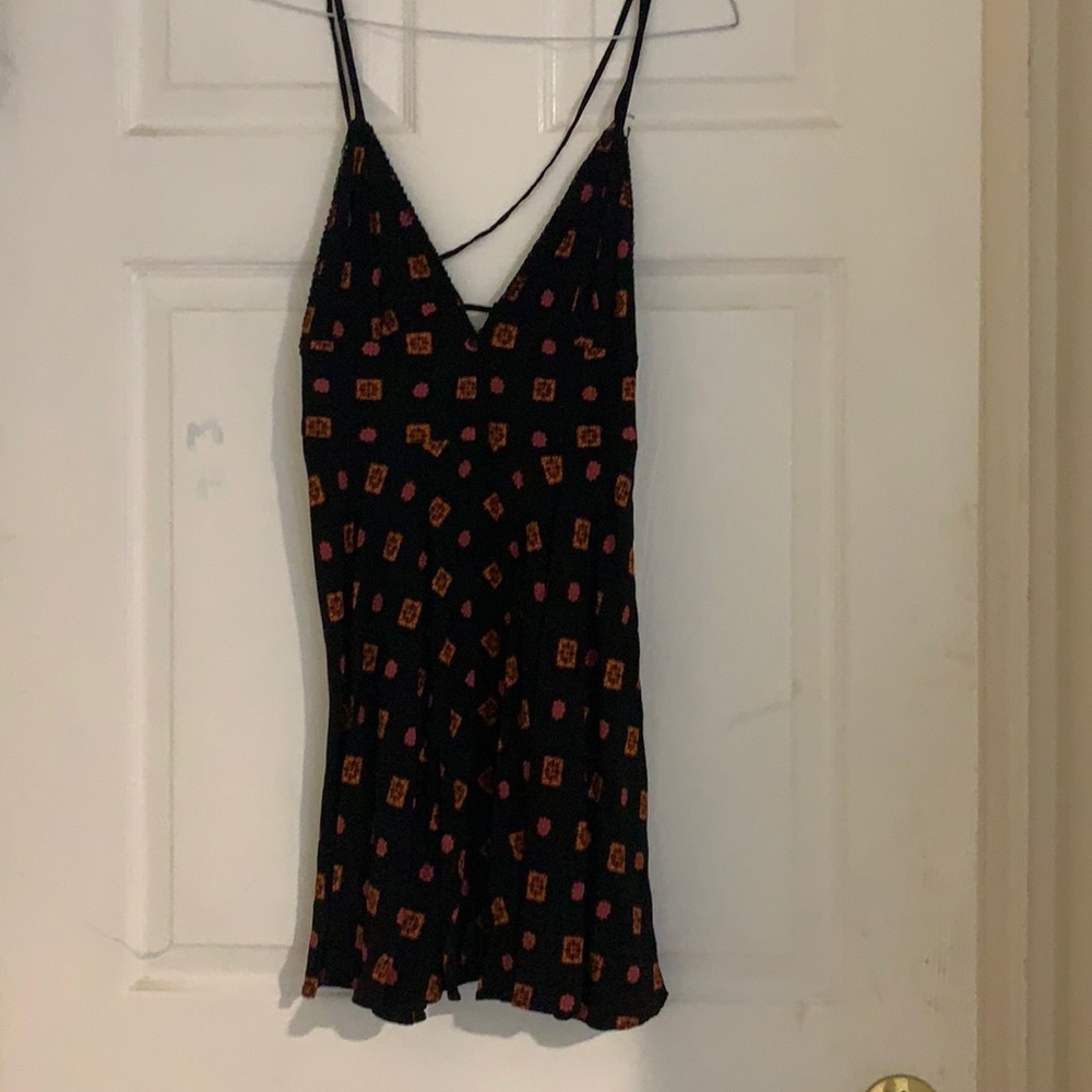 Urban Outfitters printed black dress